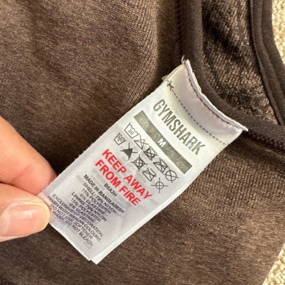 gymshark sports bra ADAPT PATTERN SEAMLESS LONGLINE Forest brown size medium - Picture 6 of 7